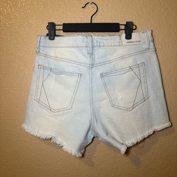Kendall & Kylie Light Wash Distressed Jean Shorts - Picture 2 of 2